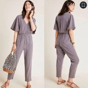 Anthropologie Cloth & Stone Gulpiyuri Tencel Jumpsuit